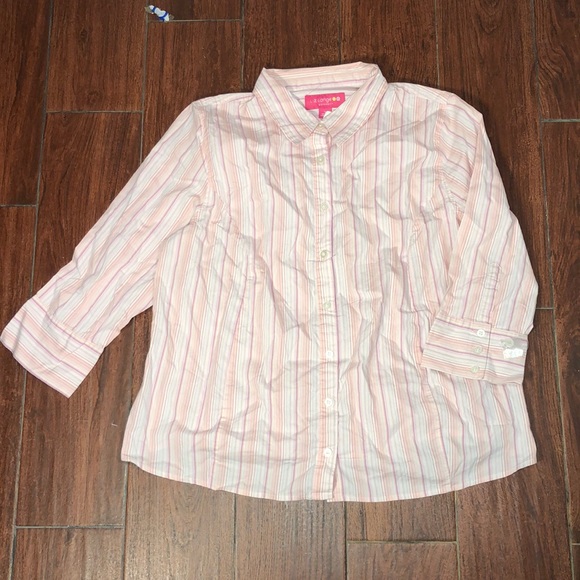 Liz Lange for Target Tops - Liz Lange Maternity for Target Pink Buttondown Top